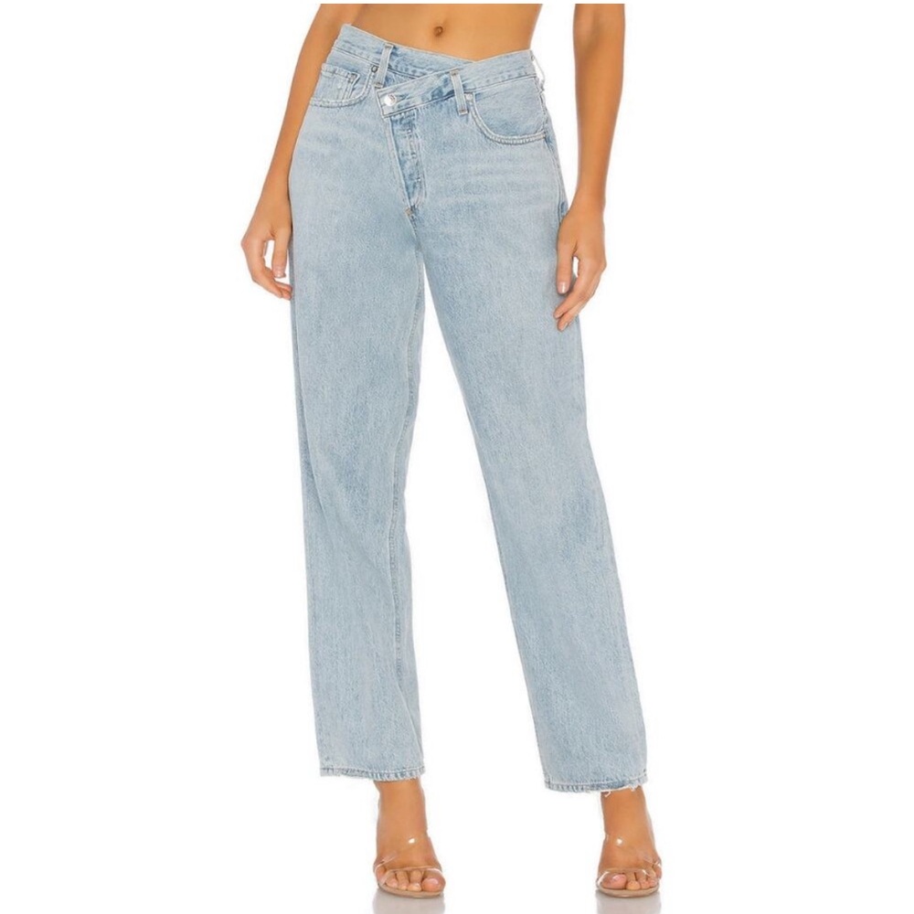 NEW AGOLDE criss cross upsized jean in blue (suburbia)